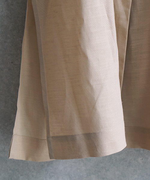 laboratory work(ラボラトリーワーク)の「リネンゆるガウン(その他アウター・レディース・ベージュ/ブラック/カーキ・MEDIUM)」の9枚目の写真