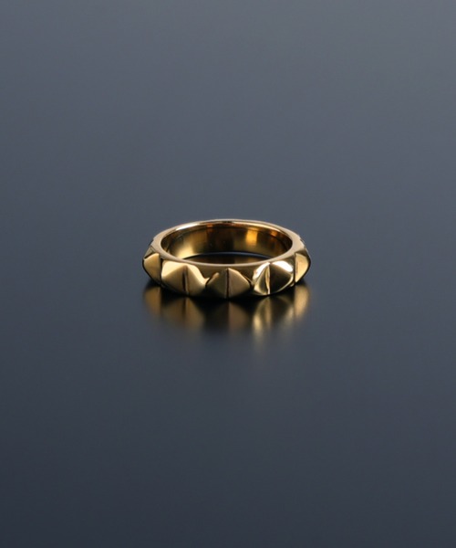 YArKA（ヤーカ）の「【YArKA/ヤーカ】silver925 plane pyramid studs ring[ramii3]/プレーンピラミッドスタッズリング（リング・レディース・シルバー/ゴールド・#17/#15/#13/#11/#9/#19/#21/#23）」の2枚目の写真