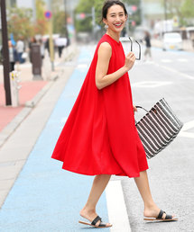 coca（coca） | 新色搭乗！たっぷりAラインエンボス加工ワンピース(ワンピース)