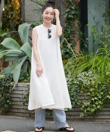 coca（coca） | たっぷりAラインエンボス加工ワンピース(ワンピース)