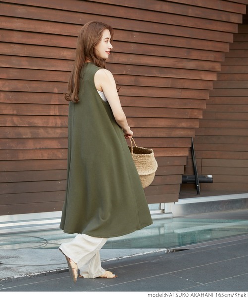 たっぷりAラインエンボス加工ワンピース（ワンピース）｜coca（coca