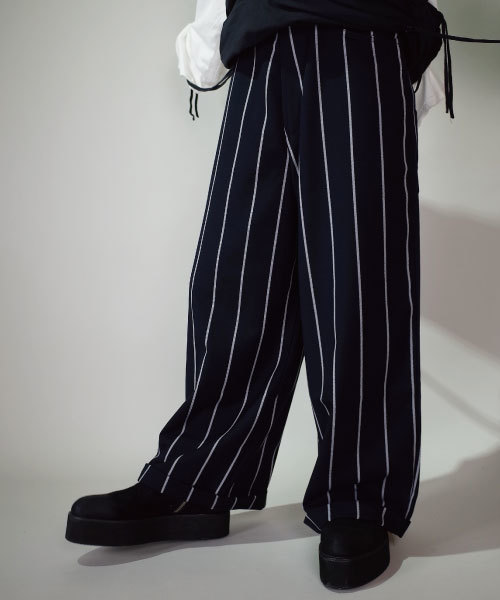 rovtski（ロフトスキー）の「rovtski 【トレンドのワイドパンツ】#355 TRツイルロングガウチョパンツ/LONG GAUCHO/7B17080401（スラックス・メンズ・ネイビー/ブラック/グレー・MEDIUM/LARGE）」の3枚目の写真