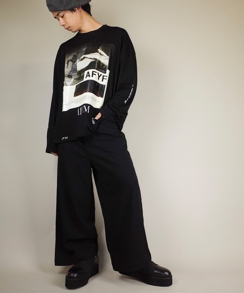 rovtski（ロフトスキー）の「rovtski 【トレンドのワイドパンツ】#355 TRツイルロングガウチョパンツ/LONG GAUCHO/7B17080401（スラックス・メンズ・ネイビー/ブラック/グレー・MEDIUM/LARGE）」の11枚目の写真