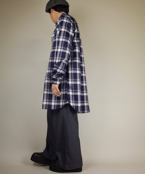 rovtski（ロフトスキー）の「rovtski 【トレンドのワイドパンツ】#355 TRツイルロングガウチョパンツ/LONG GAUCHO/7B17080401（スラックス・メンズ・ネイビー/ブラック/グレー・MEDIUM/LARGE）」の21枚目の写真