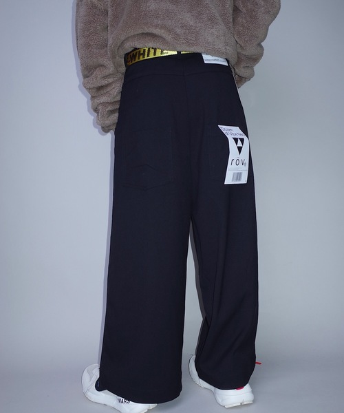 rovtski（ロフトスキー）の「rovtski 【トレンドのワイドパンツ】#355 TRツイルロングガウチョパンツ/LONG GAUCHO/7B17080401（スラックス・メンズ・ネイビー/ブラック/グレー・MEDIUM/LARGE）」の6枚目の写真