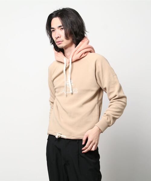 ALDIES（アールディーズ）の「Raglan Fleece Parka / ラグランフリースパーカー（パーカー・メンズ・グリーン/ブラック/ベージュ/マルチ・X-LARGE/LARGE/MEDIUM/SMALL）」の5枚目の写真