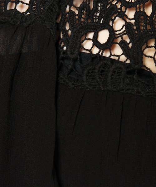 LOVE BOAT（ラブ・ボート）の「レーストップス（Tシャツ/カットソー・レディース・オレンジ系/ホワイト系1/ブラック系・FREE）」の9枚目の写真
