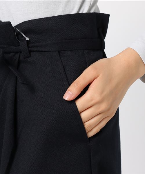 earth music&ecology（アースミュージックアンドエコロジー）の「ベルト付ワイドパンツ（その他パンツ・レディース・キャメル/ネイビー/グレー・FREE）」の5枚目の写真