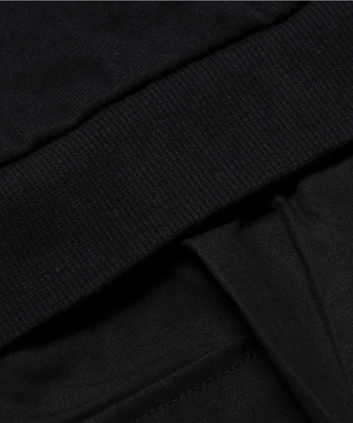 AZUL by moussy（アズールバイマウジー）の「ドッキングカーゴワンピース（ワンピース・キッズ・ブラック/カーキ・100/110/120/130）」の6枚目の写真