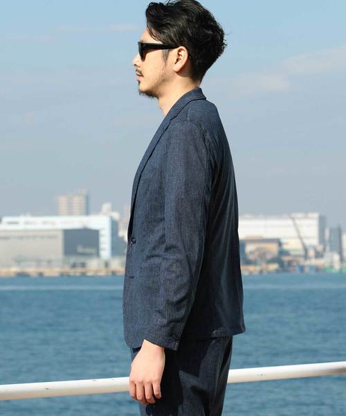 MEN'S BIGI(メンズビギ)の「ストレッチ 高機能ジャケット / EVARET (同素材パンツあり セットアップ 可能)(テーラードジャケット・メンズ・チャコールグレー/ベージュ/インディゴブルー/カモフラージュ・SS/S/M/L/LL)」の21枚目の写真