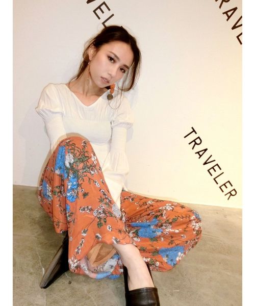 EMODA（エモダ）の「ライトフラワーシャーリングトップス（Tシャツ/カットソー・レディース・ホワイト/ブラック/その他/その他1・FREE）」の12枚目の写真