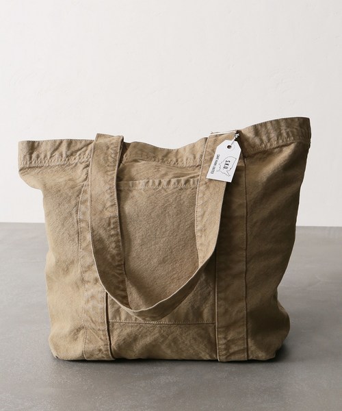 SAVE KHAKI UNITED(セーブカーキユナイテッド)の「【カタログ掲載】SAVE KHAKI UNITED CANVAS WORK TOTE/セーブカーキ#(トートバッグ・メンズ・キナリ/ブラック系その他/ベージュ/ブルー系その他・FREE)」の4枚目の写真