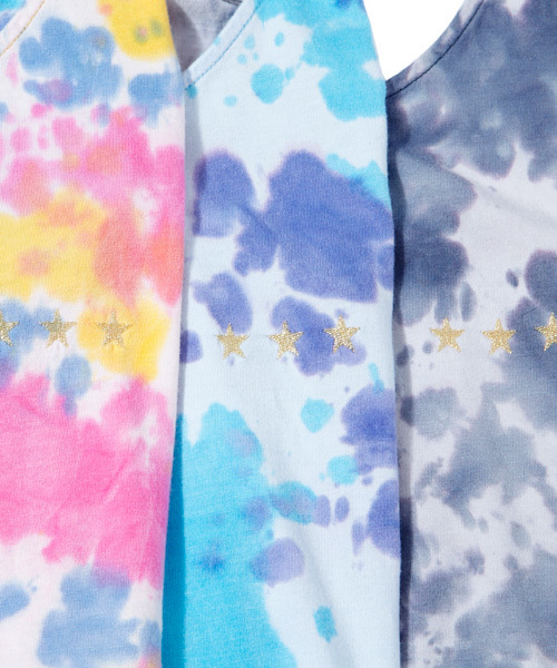 X-girl（エックスガール）の「TIE-DYE TANK TOP（タンクトップ・レディース・マルチ/ブラック/ブルー・1/2）」の8枚目の写真