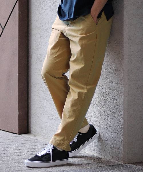 JOURNAL STANDARD relume(ジャーナルスタンダード レリューム)の「【Begin掲載】小松精練 Onibegie オニベジ イージーパンツ#(その他パンツ・メンズ・オリーブ/ベージュ/パープル/キャメル/グレー・L/M)」の4枚目の写真