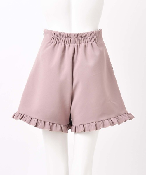 one after another NICE CLAUP（ワンアフターアナザーナイスクラップ）の「フリルレースアップショートパンツ（その他パンツ・レディース・ブラック/モカ/ベージュ/インディゴブルー・FREE）」の9枚目の写真