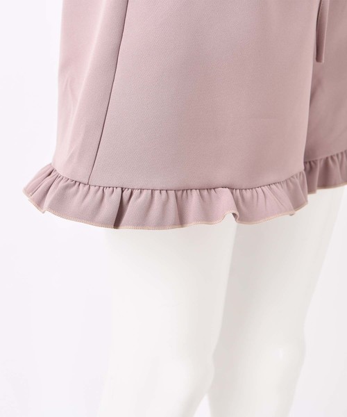 one after another NICE CLAUP（ワンアフターアナザーナイスクラップ）の「フリルレースアップショートパンツ（その他パンツ・レディース・ブラック/モカ/ベージュ/インディゴブルー・FREE）」の15枚目の写真