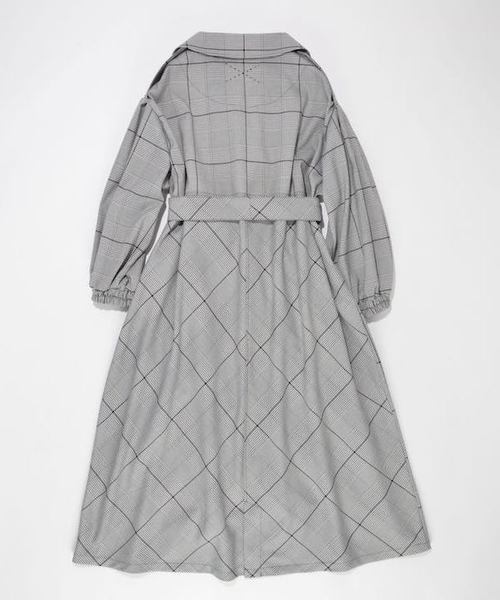 SUPERTHANKS（スーパーサンクス）の「ギャザーロングトレンチコート（トレンチコート・レディース・ブラック/ベージュ・FREE）」の13枚目の写真