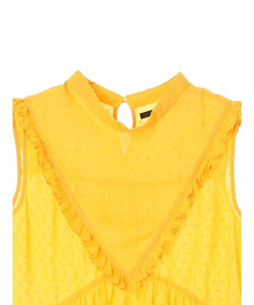 YECCA VECCA（イェッカヴェッカ）の「・フリルノースリーブブラウス（シャツ/ブラウス・レディース・ホワイト/イエロー/ブルー/ブラック・FREE）」の11枚目の写真