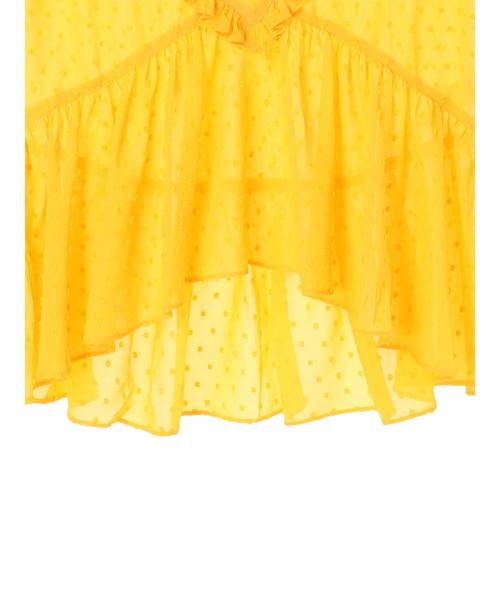 YECCA VECCA（イェッカヴェッカ）の「・フリルノースリーブブラウス（シャツ/ブラウス・レディース・ホワイト/イエロー/ブルー/ブラック・FREE）」の13枚目の写真