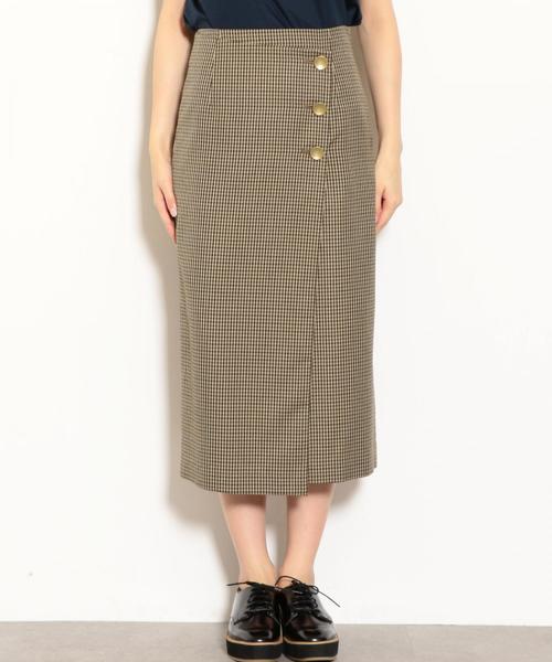 green label relaxing（グリーンレーベルリラクシング）の「FM チェック ラップ タイト スカート（スカート・レディース・その他1・36/38）」の11枚目の写真