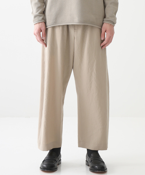 Iroquois（イロコイ）の「【Iroquois】ドライツイルワッシャー ワイド（その他パンツ・メンズ・ベージュ/ブラック・1/2）」の7枚目の写真