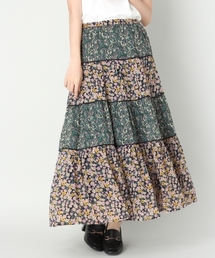 LOWRYS FARM | ハナガラティアードスカート　803013(スカート)