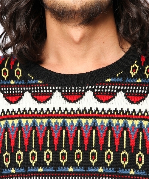 WACKO MARIA（ワコマリア）の「SKULL BORDER CREW-NECK SWEATER