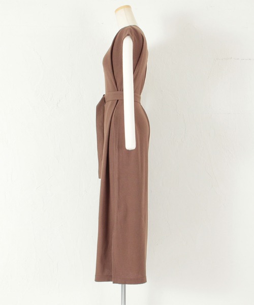 titivate（ティティベイト）の「ﾗｳﾝﾄﾞﾈｯｸﾜｯﾌﾙｶｯﾄｿｰﾜﾝﾋﾟｰｽ（ワンピース・レディース・ブラック/ネイビー/オフホワイト/ブラウン/カーキ/杢グレー・S/M/L）」の15枚目の写真