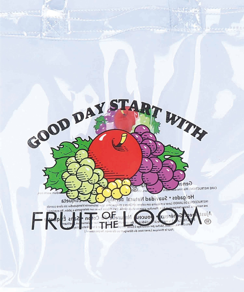 FRUIT OF THE LOOM（フルーツオブザルーム）の「＿FRUIT OF THE LOOM　CLEAR TOTE L SIZE（トートバッグ・レディース・ホワイト・FREE）」の5枚目の写真
