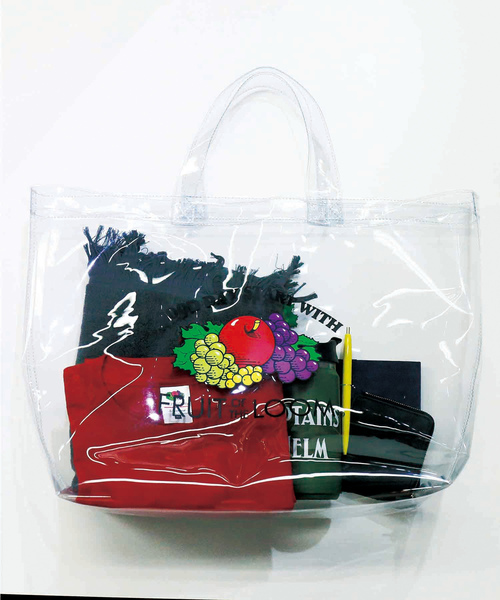 FRUIT OF THE LOOM（フルーツオブザルーム）の「＿FRUIT OF THE LOOM　CLEAR TOTE L SIZE（トートバッグ・レディース・ホワイト・FREE）」の6枚目の写真