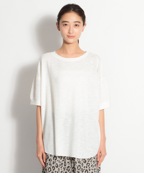 niko and...（ニコアンド）の「バックヘンリーハニカムプルオーバー（Tシャツ/カットソー・レディース・オレンジ/ラベンダー/オフホワイト/ブラウン/ブラック・MEDIUM/LARGE）」の11枚目の写真