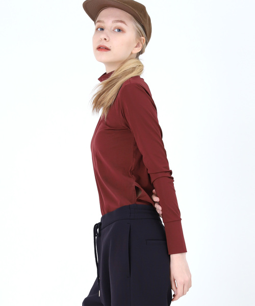 Audition(オーディション)の「M1212 FRESCA Turtle Pull-over(Tシャツ/カットソー・レディース・レッド/ブルー/ブラック・MEDIUM)」の14枚目の写真