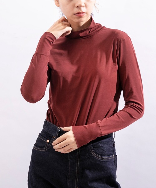 Audition(オーディション)の「M1212 FRESCA Turtle Pull-over(Tシャツ/カットソー・レディース・レッド/ブルー/ブラック・MEDIUM)」の10枚目の写真