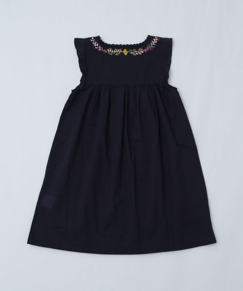 coen（コーエン）の「【KIDS】【Market】フラワー刺繍ノースリーブワンピース（ワンピース・キッズ・ホワイト/ネイビー・LARGE/MEDIUM/SMALL）」の8枚目の写真