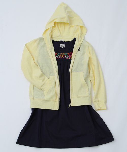 coen（コーエン）の「【KIDS】【Market】フラワー刺繍ノースリーブワンピース（ワンピース・キッズ・ホワイト/ネイビー・LARGE/MEDIUM/SMALL）」の5枚目の写真