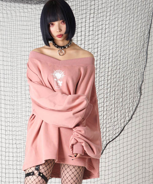 REFLEM (レフレム) バルーン 袖 オフショル トップス REFLEM（レフレム）の「バルーン袖オフショルトップス（Tシャツ