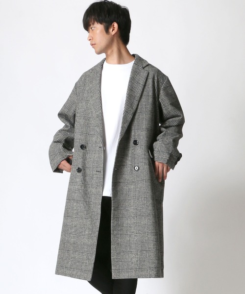 Lazar(ラザル)の「オーバーサイズ ウール チェスターコート/ステンカラーコート/バルカラーコート/ロングコート(チェスターコート・メンズ・グレー/グリーン/ベージュ/ブラウン系その他/ブラック系その他/グレー系その他/アッシュグレー/ブラック/グレー系その他2/ブラウン系その他2/ブラック系その他2・M/L/LARGE/MEDIUM/L size/M size)」の6枚目の写真