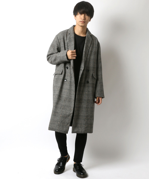 Lazar(ラザル)の「オーバーサイズ ウール チェスターコート/ステンカラーコート/バルカラーコート/ロングコート(チェスターコート・メンズ・グレー/グリーン/ベージュ/ブラウン系その他/ブラック系その他/グレー系その他/アッシュグレー/ブラック/グレー系その他2/ブラウン系その他2/ブラック系その他2・M/L/LARGE/MEDIUM/L size/M size)」の22枚目の写真