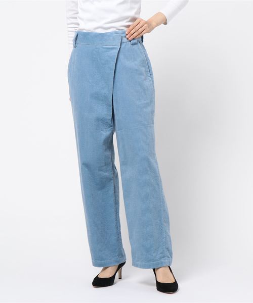 journal standard L'essage(ジャーナルスタンダードレサージュ)の「ワイドコールフロントタックパンツ(その他パンツ・レディース・チャコールグレー/ホワイト/ブルー・36/38)」の8枚目の写真
