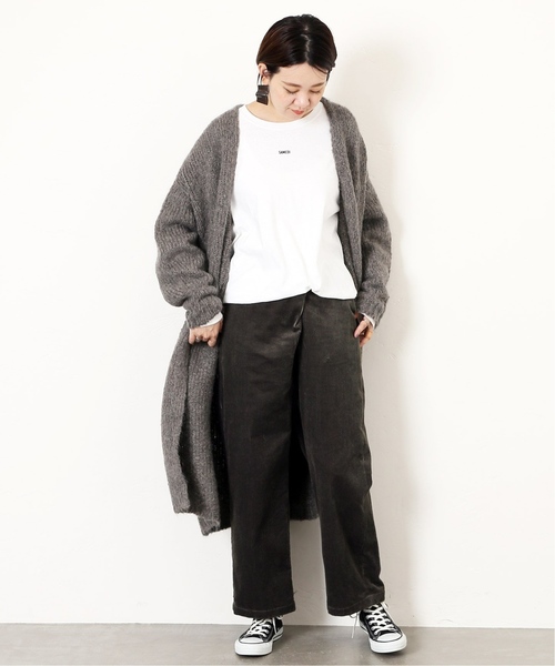 journal standard L'essage(ジャーナルスタンダードレサージュ)の「ワイドコールフロントタックパンツ(その他パンツ・レディース・チャコールグレー/ホワイト/ブルー・36/38)」の9枚目の写真