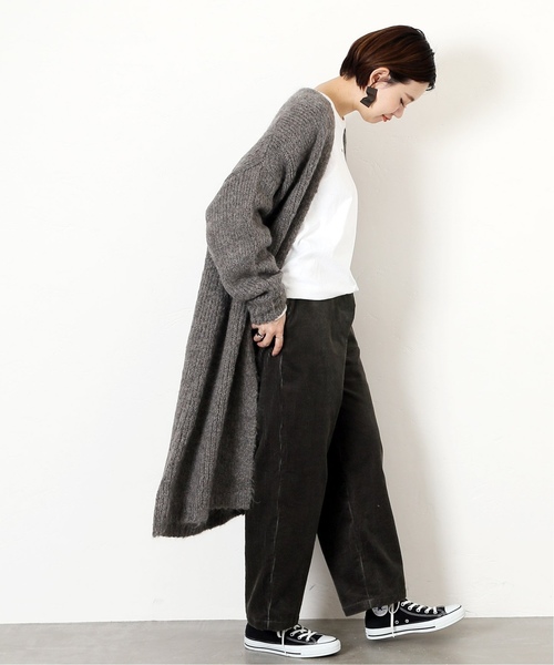 journal standard L'essage(ジャーナルスタンダードレサージュ)の「ワイドコールフロントタックパンツ(その他パンツ・レディース・チャコールグレー/ホワイト/ブルー・36/38)」の10枚目の写真