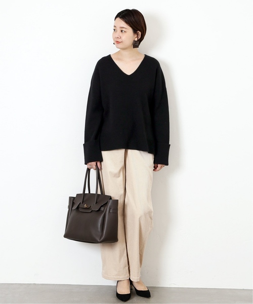 journal standard L'essage(ジャーナルスタンダードレサージュ)の「ワイドコールフロントタックパンツ(その他パンツ・レディース・チャコールグレー/ホワイト/ブルー・36/38)」の16枚目の写真