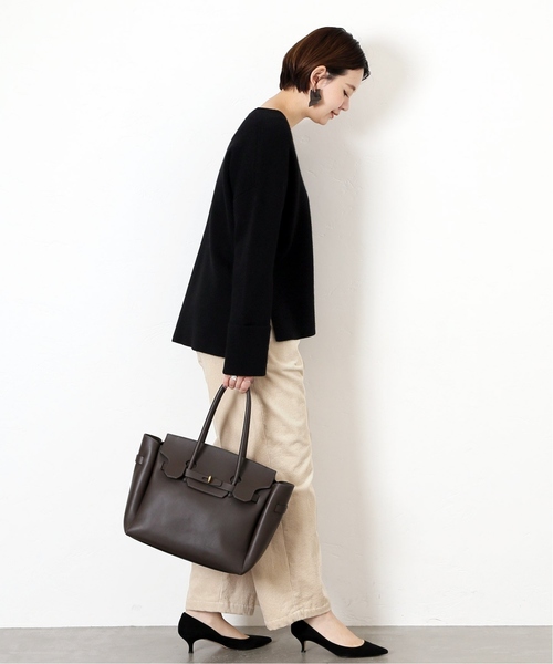 journal standard L'essage(ジャーナルスタンダードレサージュ)の「ワイドコールフロントタックパンツ(その他パンツ・レディース・チャコールグレー/ホワイト/ブルー・36/38)」の19枚目の写真