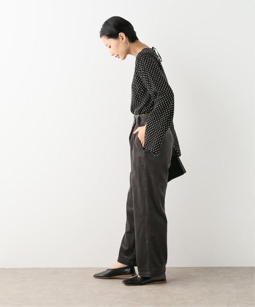 journal standard L'essage(ジャーナルスタンダードレサージュ)の「ワイドコールフロントタックパンツ(その他パンツ・レディース・チャコールグレー/ホワイト/ブルー・36/38)」の14枚目の写真
