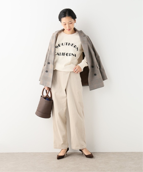 journal standard L'essage(ジャーナルスタンダードレサージュ)の「ワイドコールフロントタックパンツ(その他パンツ・レディース・チャコールグレー/ホワイト/ブルー・36/38)」の20枚目の写真
