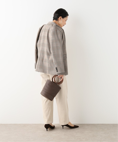 journal standard L'essage(ジャーナルスタンダードレサージュ)の「ワイドコールフロントタックパンツ(その他パンツ・レディース・チャコールグレー/ホワイト/ブルー・36/38)」の21枚目の写真