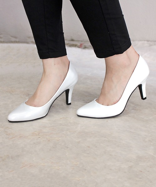 LibertyDoll（リバティードール）の「Liberty Doll / ポインテッドトゥ8cmピンヒール走れる美脚パンプス(5314)（パンプス・レディース・その他1/アイボリー/モスグリーン/レッド/シルバー/ゴールド/ブラック/ホワイト/ベージュ/ダークブラウン/ネイビー/ブラウン/グレー/ベージュ系その他/ブラウン系その他/キャメル/シルバー系その他/レオパード/ゴールド系その他/ワイン/パイソン/ホワイト系その他2/ブラック系その他3/ブラック系その他4/ブラック系その他5/ブラック系その他6/ブラウン系その他2/ベージュ系その他2/マスタード/ブルー系その他/ブラック系その他/ホワイト系その他/ブラック系その他2/グレー系その他/ピンク/オレンジ/ロイヤルブルー/ライトブルー/グリーン系その他/ブルー系その他2/ピンクベージュ/ピンク系その他/イエロー系その他/ホワイト系その他3/パープル/グレイッシュベージュ/チェック/ライトグリーン/サックスブルー/その他/ベージュ系その他3/その他2/ピンクゴールド/ブラック系その他7/ゴールド系その他2/シルバー系その他2/ゼブラ・SS/S/L/XL/XS/XXL/LL/M）」の5枚目の写真