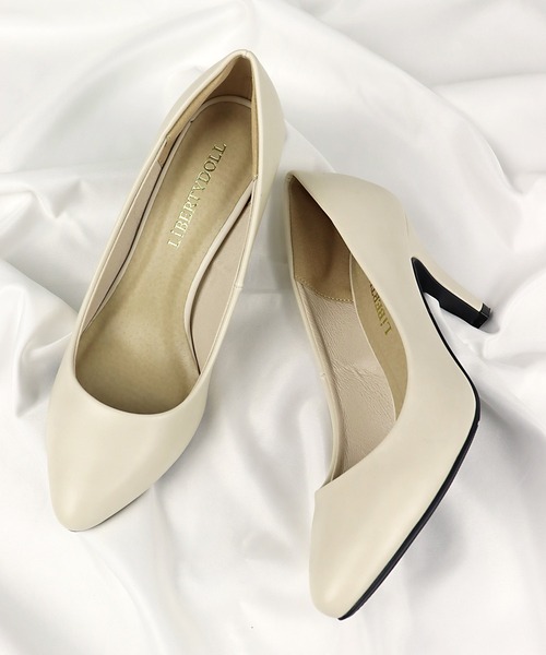 LibertyDoll（リバティードール）の「Liberty Doll / ポインテッドトゥ8cmピンヒール走れる美脚パンプス(5314)（パンプス・レディース・その他1/アイボリー/モスグリーン/レッド/シルバー/ゴールド/ブラック/ホワイト/ベージュ/ダークブラウン/ネイビー/ブラウン/グレー/ベージュ系その他/ブラウン系その他/キャメル/シルバー系その他/レオパード/ゴールド系その他/ワイン/パイソン/ホワイト系その他2/ブラック系その他3/ブラック系その他4/ブラック系その他5/ブラック系その他6/ブラウン系その他2/ベージュ系その他2/マスタード/ブルー系その他/ブラック系その他/ホワイト系その他/ブラック系その他2/グレー系その他/ピンク/オレンジ/ロイヤルブルー/ライトブルー/グリーン系その他/ブルー系その他2/ピンクベージュ/ピンク系その他/イエロー系その他/ホワイト系その他3/パープル/グレイッシュベージュ/チェック/ライトグリーン/サックスブルー/その他/ベージュ系その他3/その他2/ピンクゴールド/ブラック系その他7/ゴールド系その他2/シルバー系その他2/ゼブラ・SS/S/L/XL/XS/XXL/LL/M）」の6枚目の写真