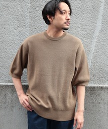 UNION STATION | ミラノリブクルーネックニットTシャツ  [MACHINE WASHABLE](ニット/セーター)