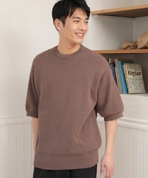 UNION STATION | ミラノリブクルーネックニットTシャツ  [MACHINE WASHABLE](ニット/セーター)